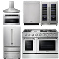 48 Propane Gas Range, Range Hood, Refrigerator, Dishwasher, Microwave, Wine Cooler D7683