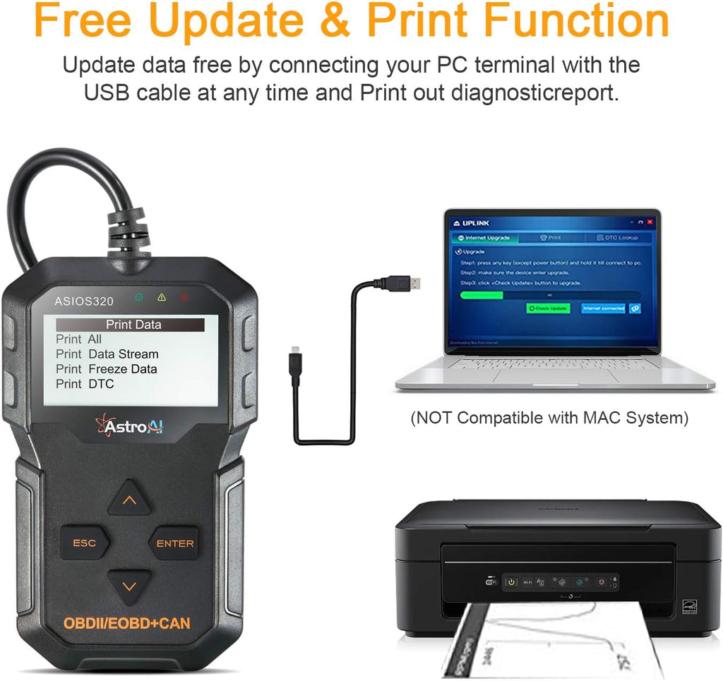 Black OBD2 Scanner Car Diagnostic Tool P26429