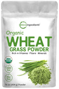 Organic Wheat Grass Powder 16 Ounce Vegan K1689