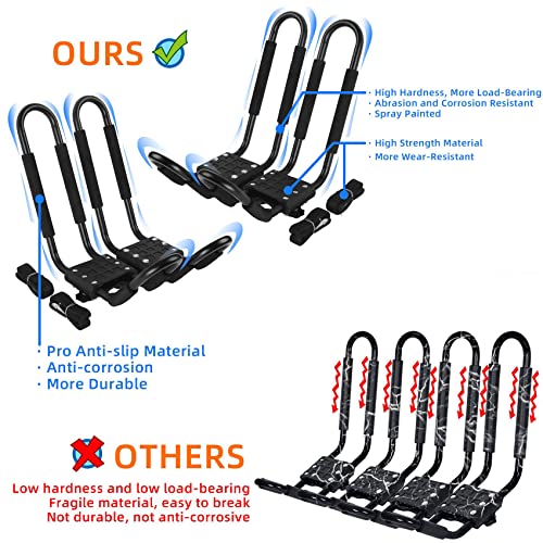 Kayak Roof Rack J-Bar Carrier Set of 4 K142