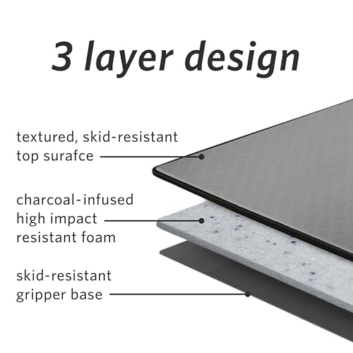 Extra Thick Skid Resistant Yoga Mat with Carrying Strap I2386