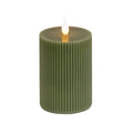 Green Flameless Candle with Remote E882014