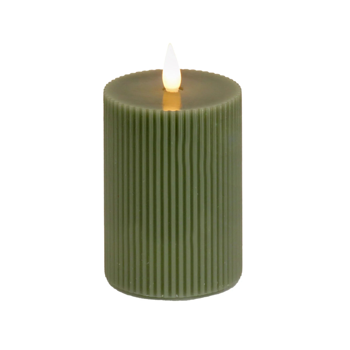 Green Flameless Candle with Remote E882014