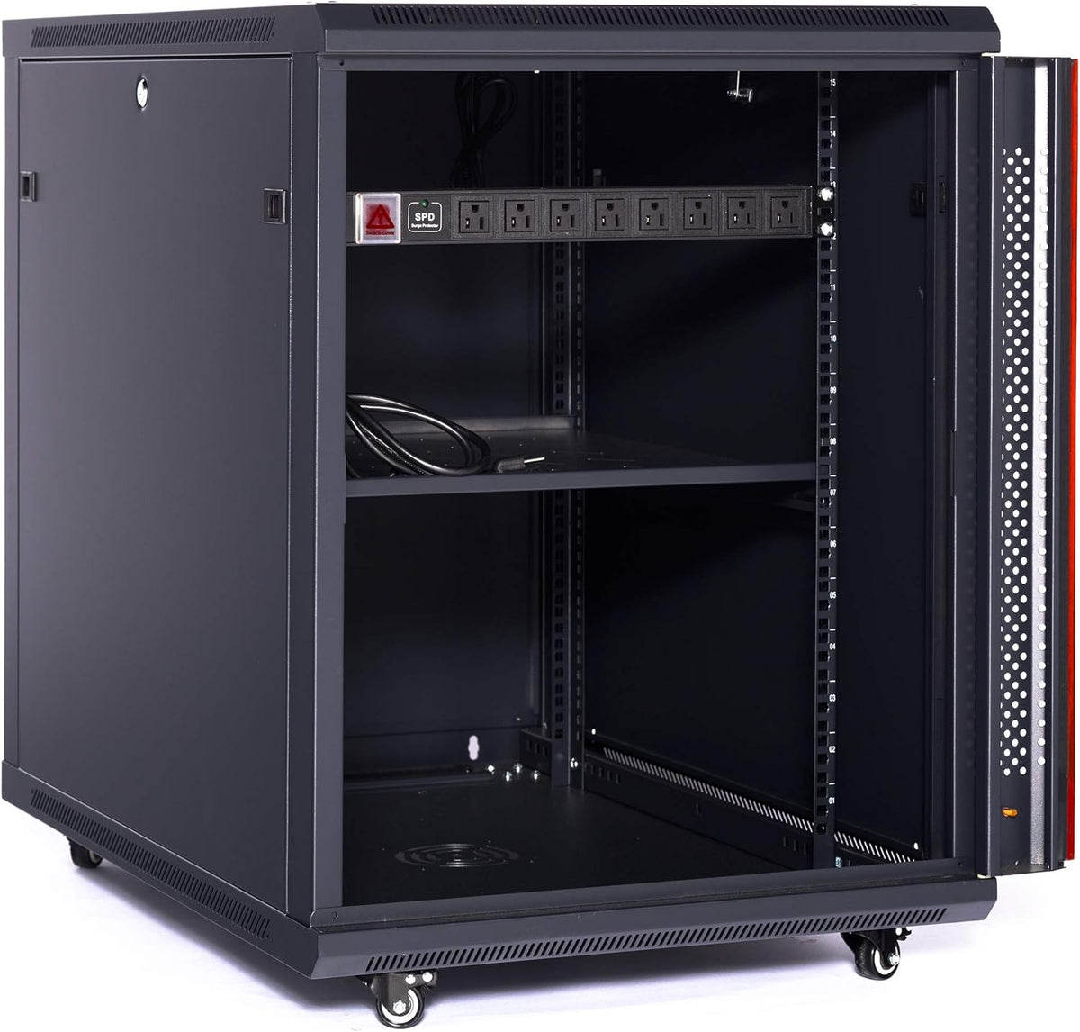 15U Server Rack Cabinet with Wheels A1020