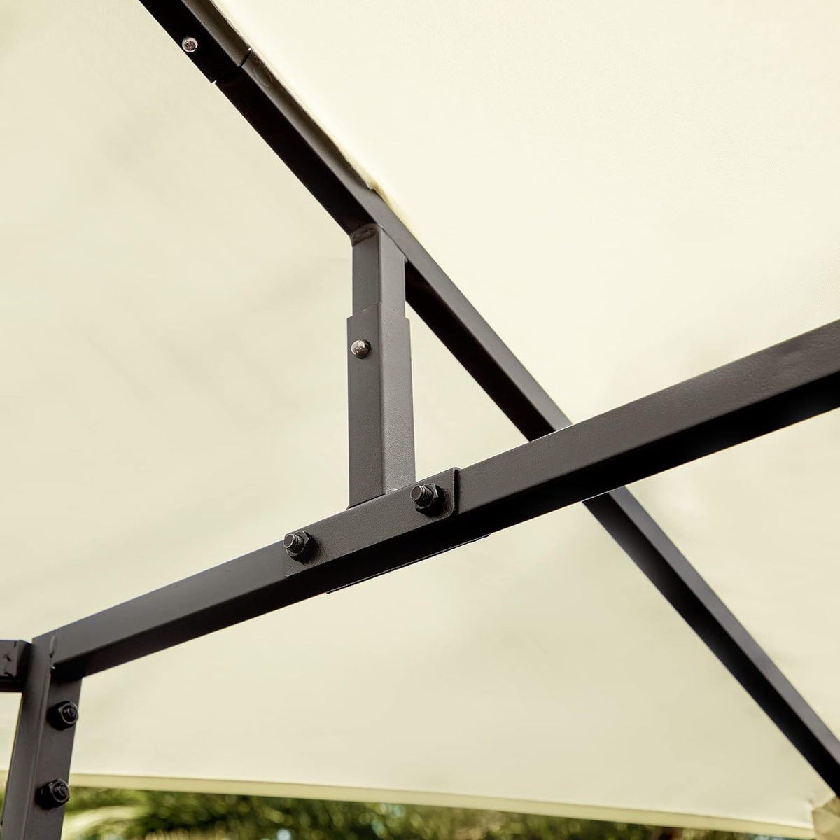 10' x 10' Outdoor Gazebo Canopy with Steel Frame E4032