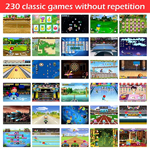 Blue Handheld Game with 230 Preloaded Games C8017