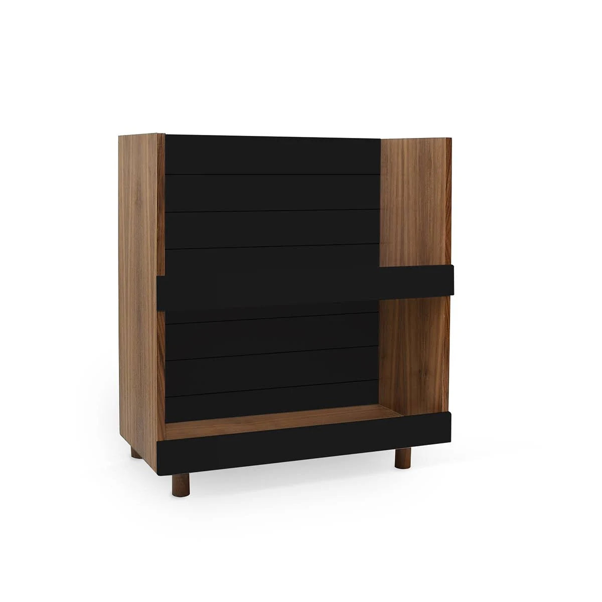 Kids Bookcase Walnut Pink A350564
