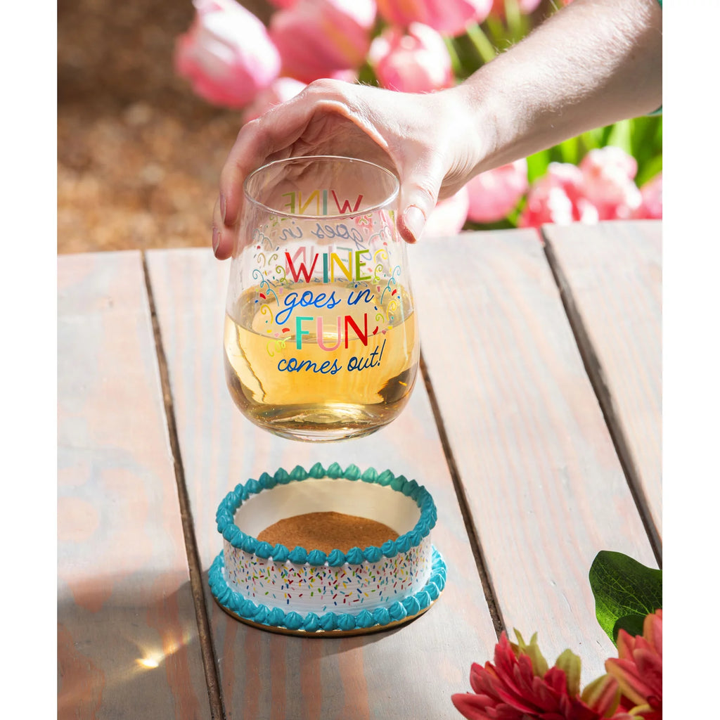 Wine Glass with Coaster Base N161559