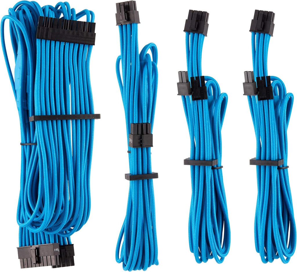 White Individually Sleeved PSU Cables Starter Kit J95226