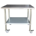Stainless Steel Work Table with Casters Q89284