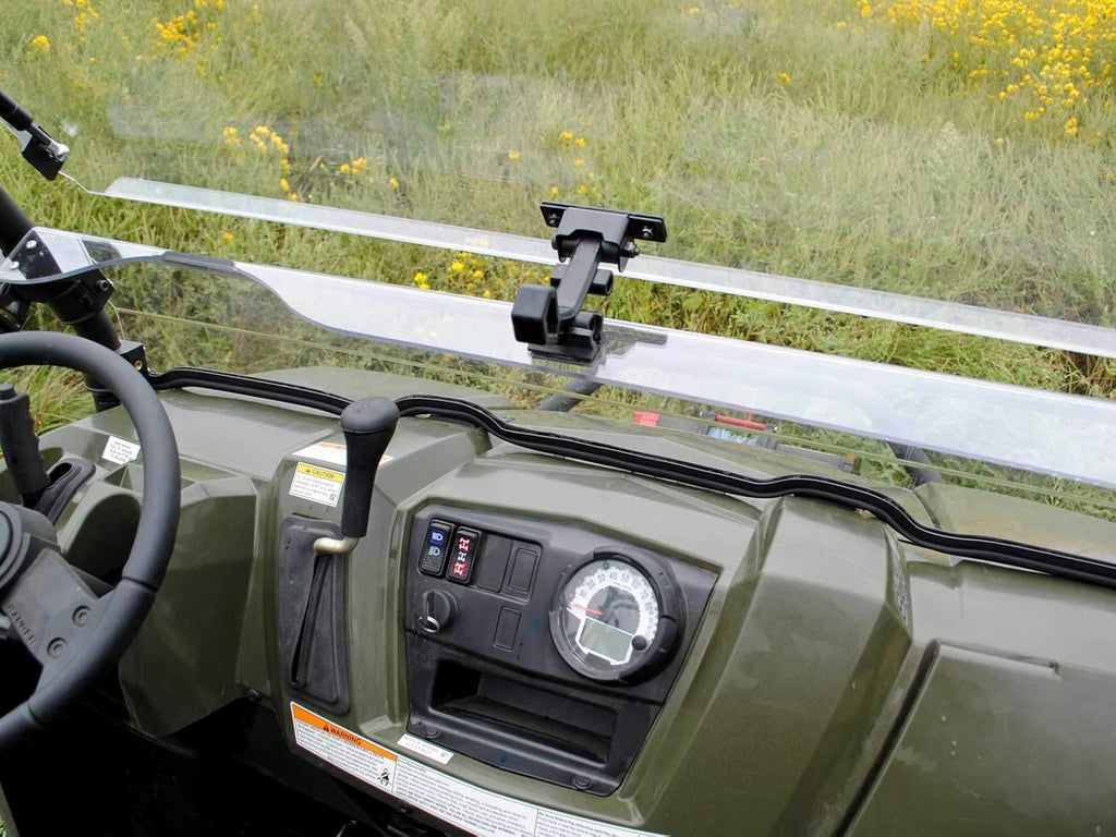 Scratch Resistant Flip Windshield for Polaris Ranger 570 Full-Size / Crew, 1/4" Thick Polycarbonate W45997