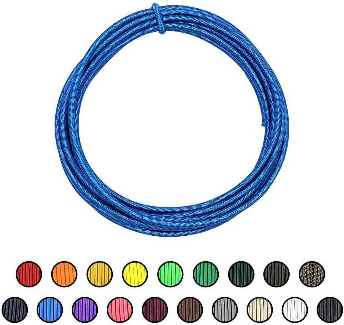 1/8" x 100ft Royal Blue Dacron Polyester Bungee Cord Z638235
