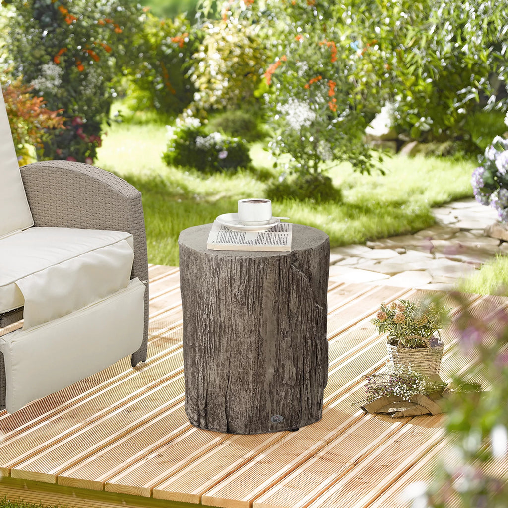 Gray Concrete Side Table, Set of 2 D548421