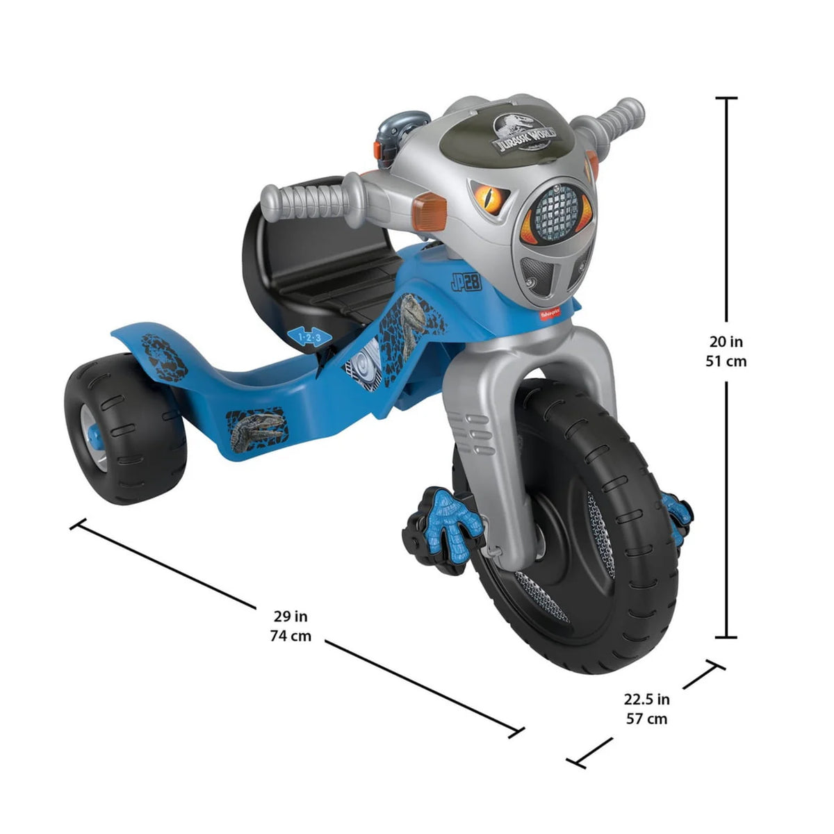 Jurassic World Velociraptor Dinosaur Tricycle P9951