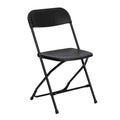 Black Folding Chairs with Draining Holes Set of 2 N599