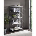 Chrome Ladder Bookcase W283