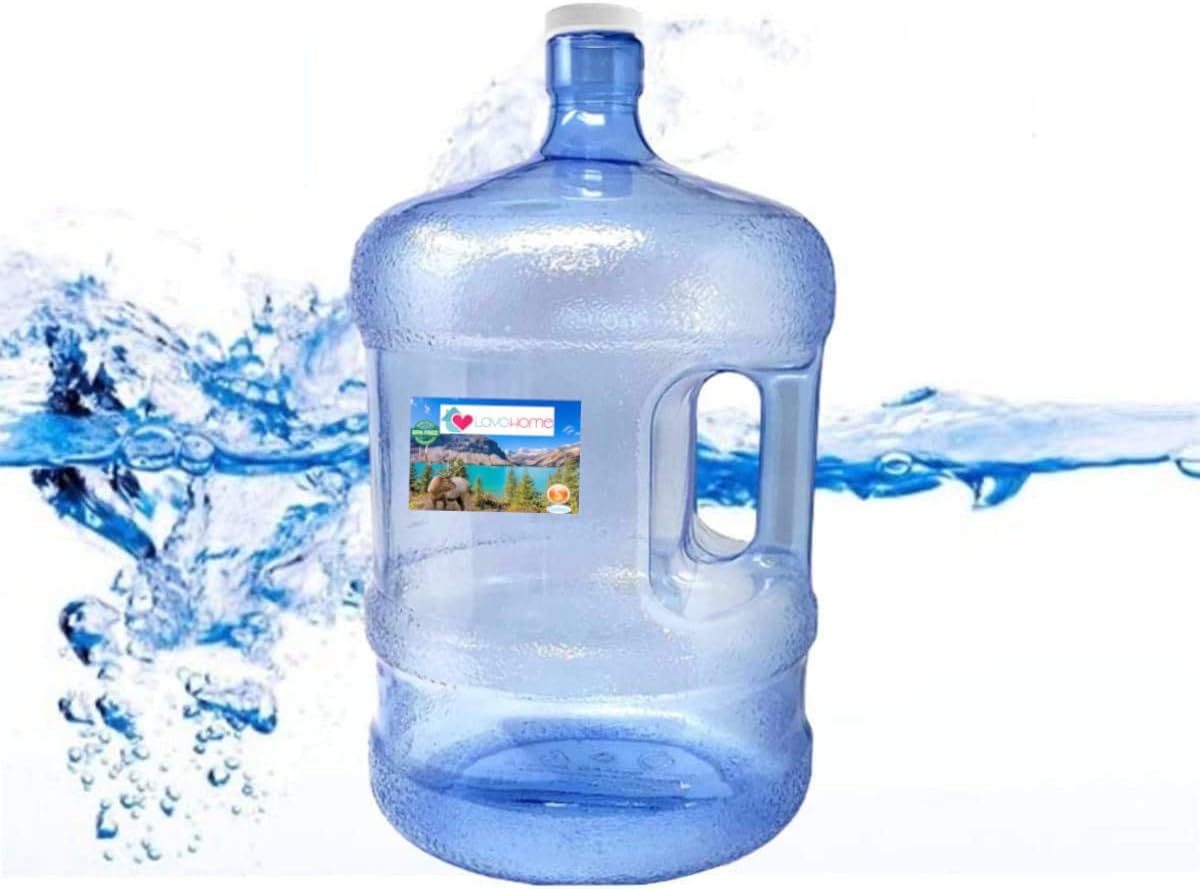 Blue 5 Gallon Reusable Plastic Water Bottle Jug X5643
