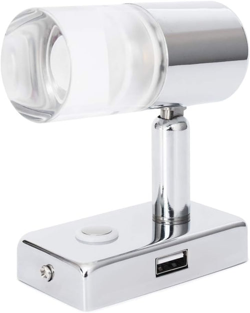 12V 2.2W Touch Switch Dimmable Warm RV Reading Light with USB Port, Pack of 2 R13800