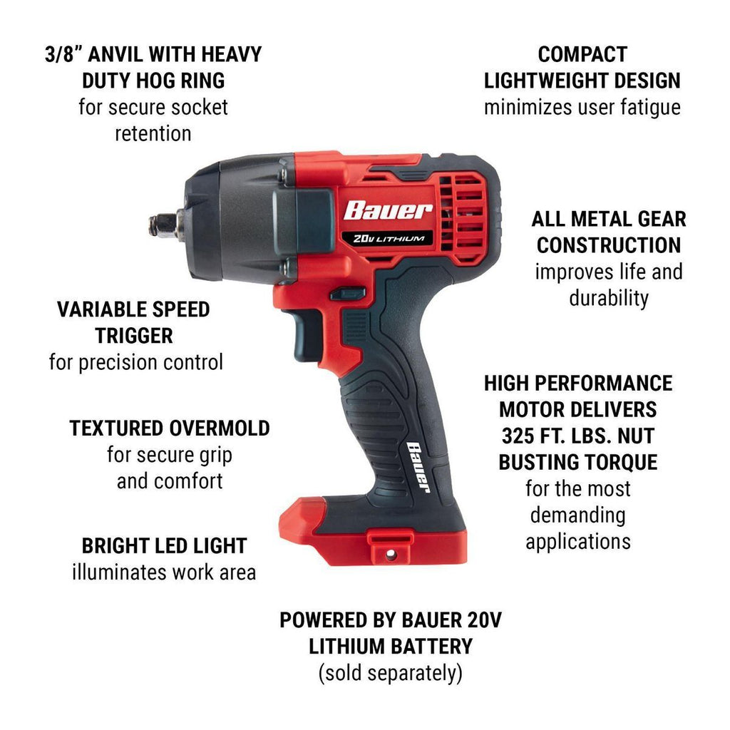 Cordless 3/8 in. Compact Impact Wrench U6327