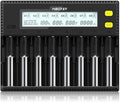 8-Bay Smart Battery Charger with LCD Display P421