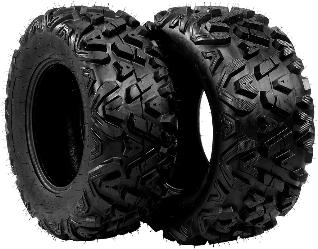 25x10-12 ATV UTV Tubeless 6PR Tires Set of 2 D65570