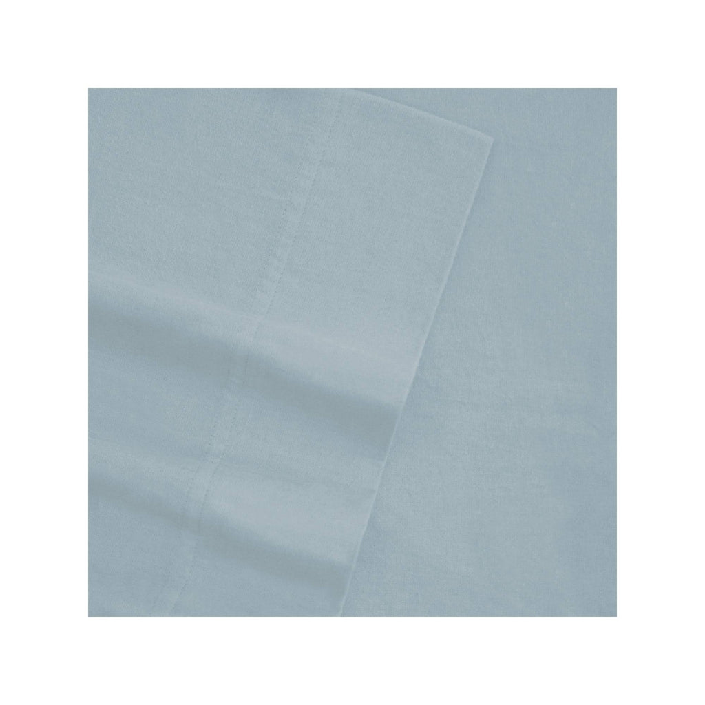 Pale Blue California King Flannel Sheet Set N500597