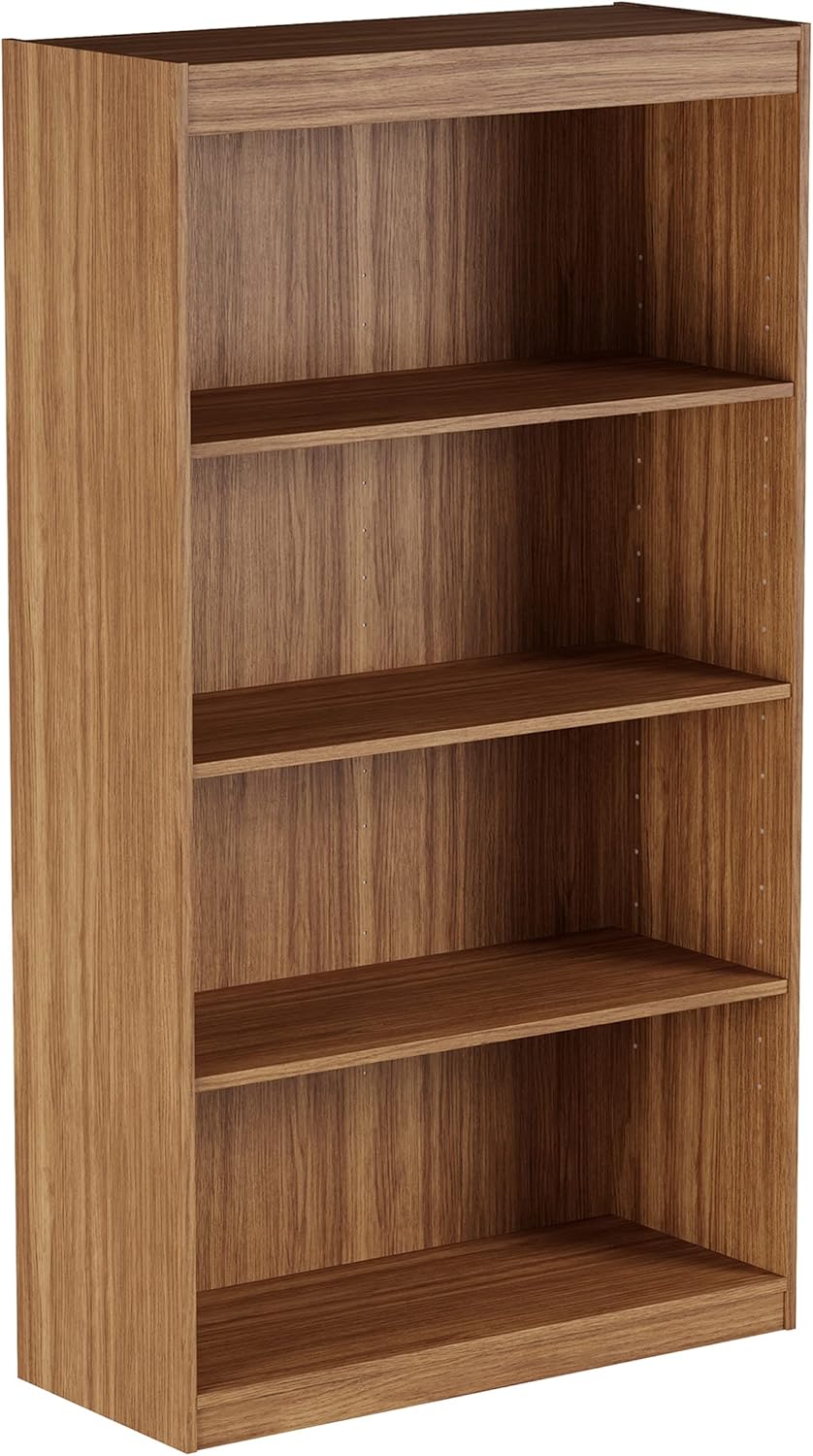 Brown Woodgrain 4-Shelf Bookcase U839581