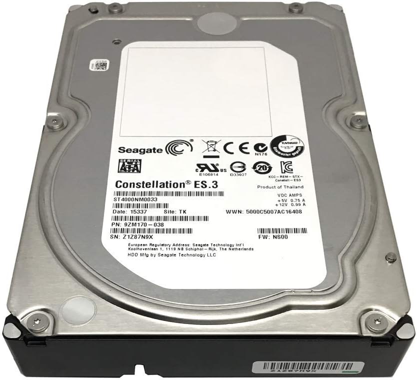 4TB 7200RPM 128MB Cache SATA 6.0Gb/s 3.5inch Enterprise Hard Drive Pack of 2 V674825