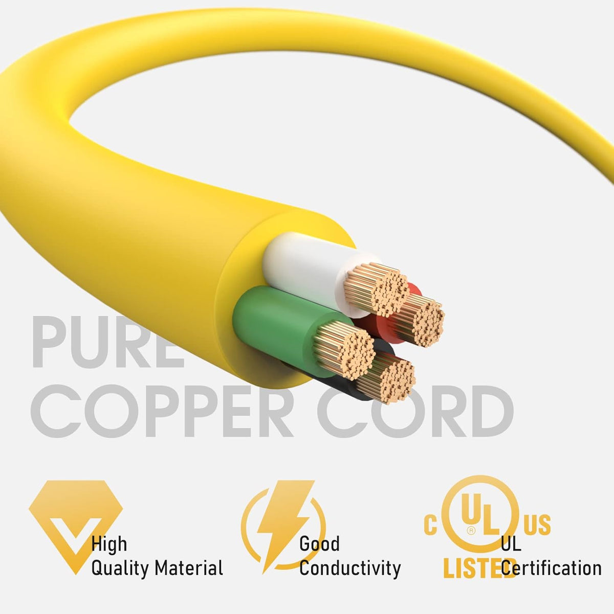 30A 125/250V 7500W Generator Power Extension Cord Nema L14-30P to L14-30R UL Listed 40 Feet Pack of 2 S127
