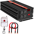1500 Watt Pure Sine Wave Power Inverter 24v DC to 110/120v AC 60HZ with 4 AC and 1 USB Output O68773