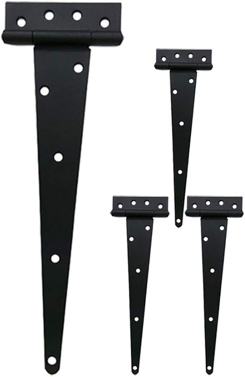 12” Steel Tee Hinge Matte Black 6 Pack K191910