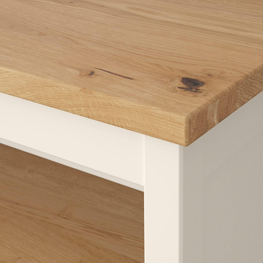 Off-White Oak Kitchen Island H867