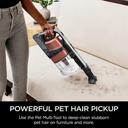 Cordless Stick Vacuum with DuoClean PowerFins, MultiFLEX, 120-min Runtime, Double Battery, Rosewood, Red K516401