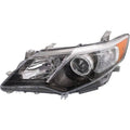 2012 Toyota Camry Headlight Driver Side Clear Lens Black Interior H625