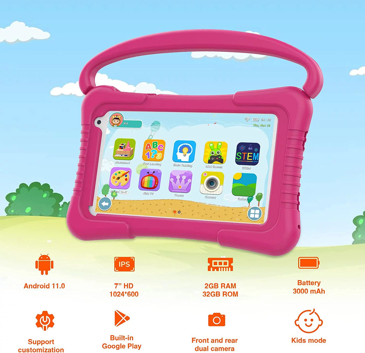7 inch Android 11 Kids Tablet 32G 2GB RAM J539