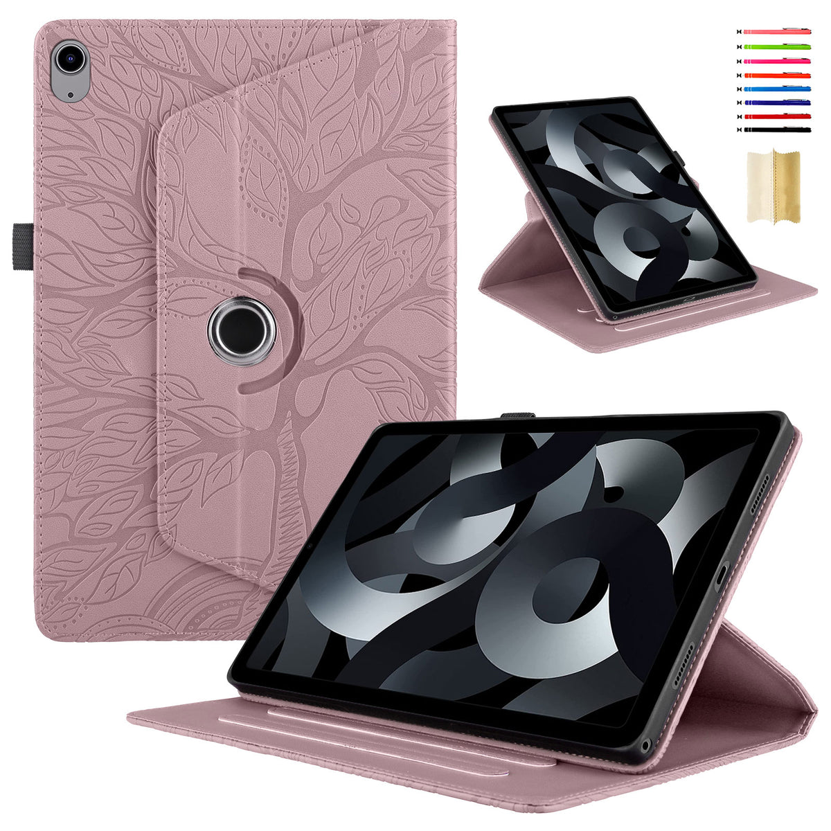 Rosegold PU Leather Folio Case for iPad 10.9" 2022 D77278