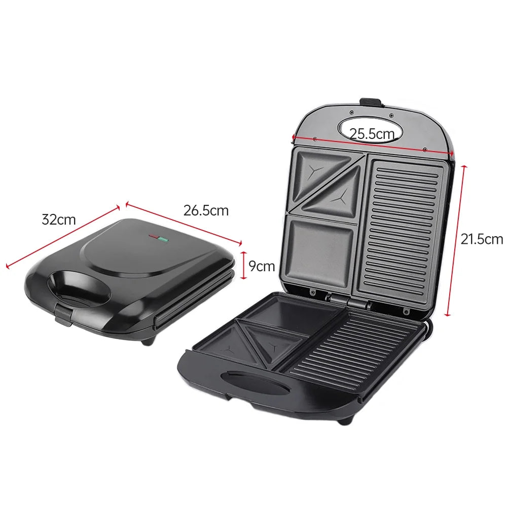 Bread Machine Waffle Maker with Non-Stick Coating I9323