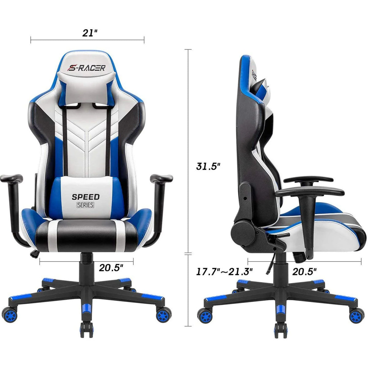 Ergonomic High Back PU Leather Gaming Chair A728