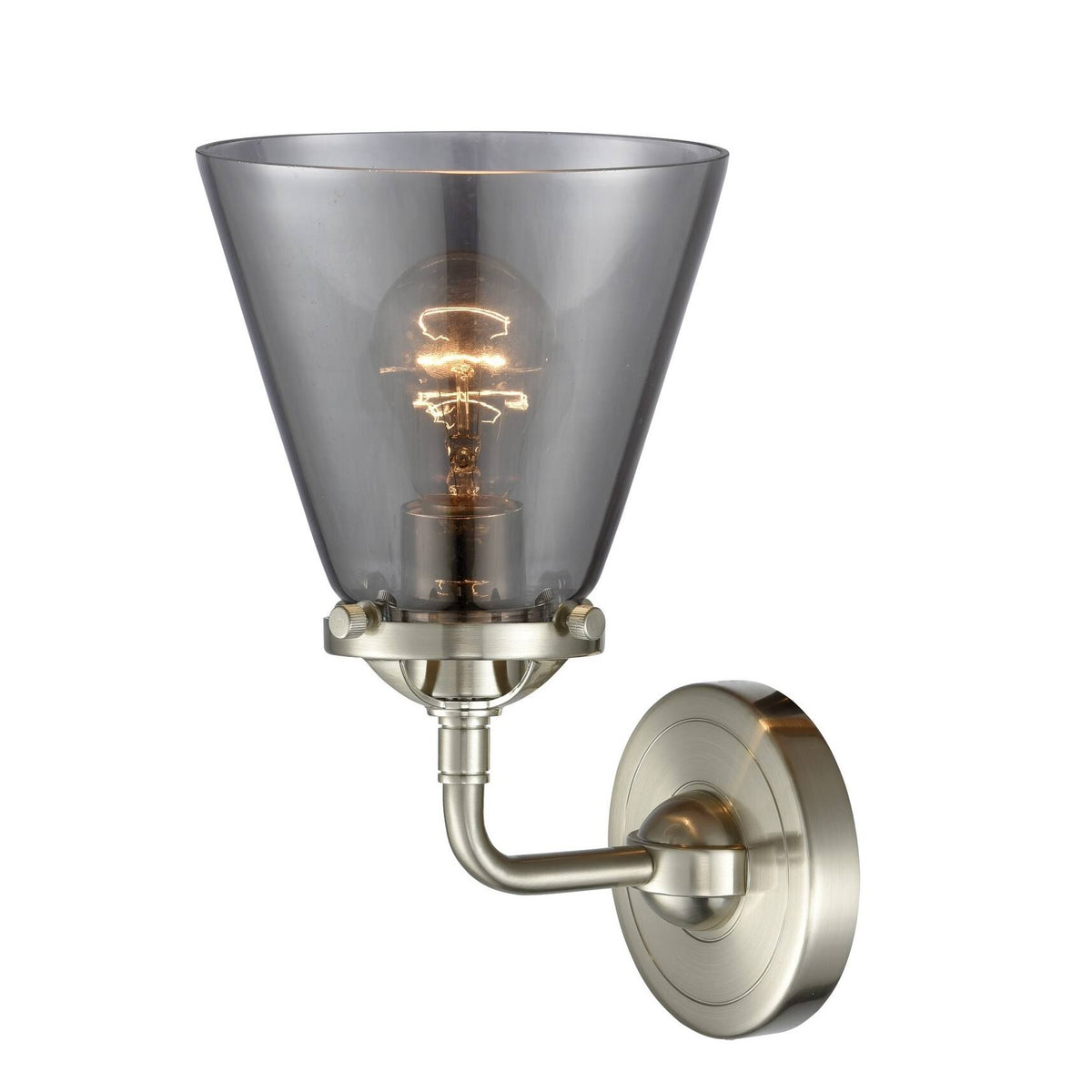 Black Antique Brass Small Cone 1 Light Sconce M7378