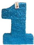 20" Tall Solid Bright Blue Number One Pinata O443