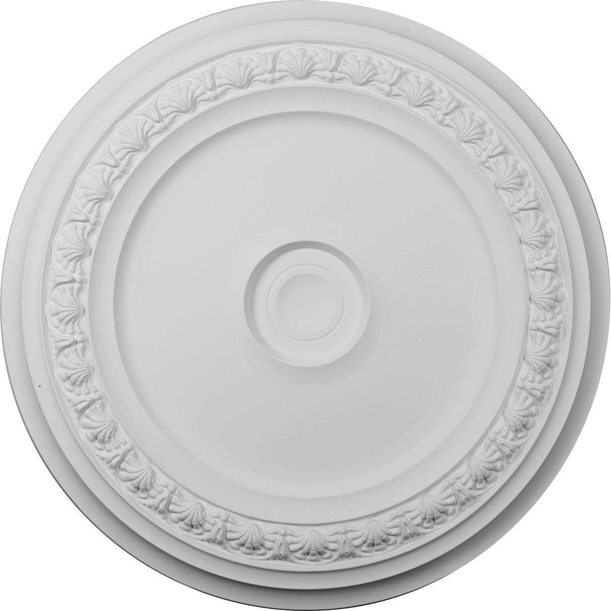31 1/8x22OD x 1 1/2x22P Ceiling Medallion Hand-Painted Black Pearl N3131