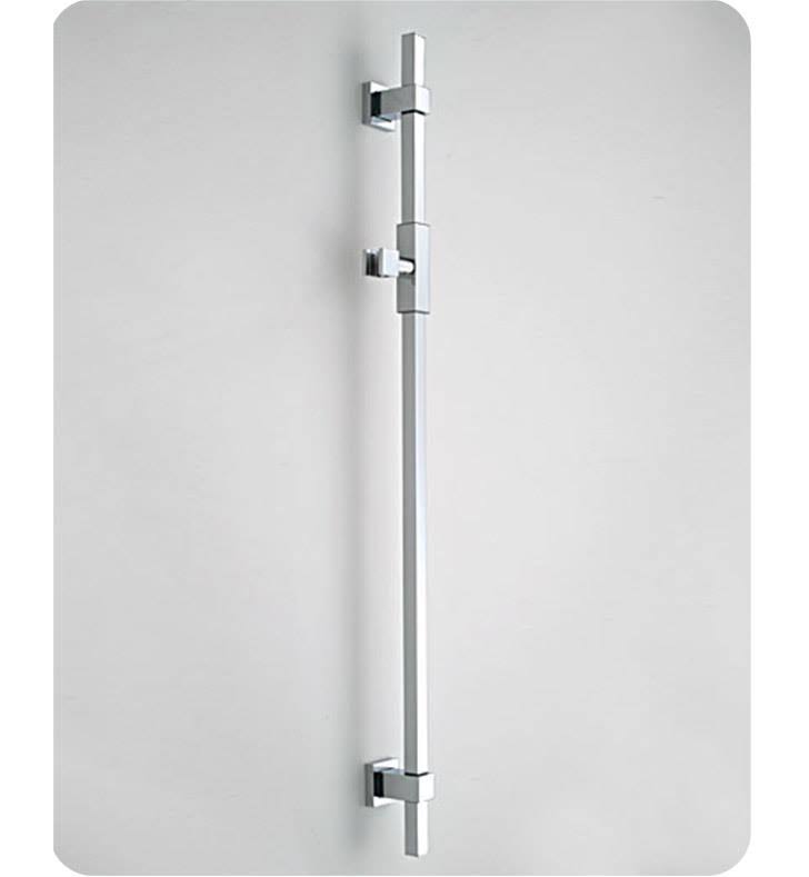 Satin Chrome Adjustable Height and Angle Wall Bar B1552