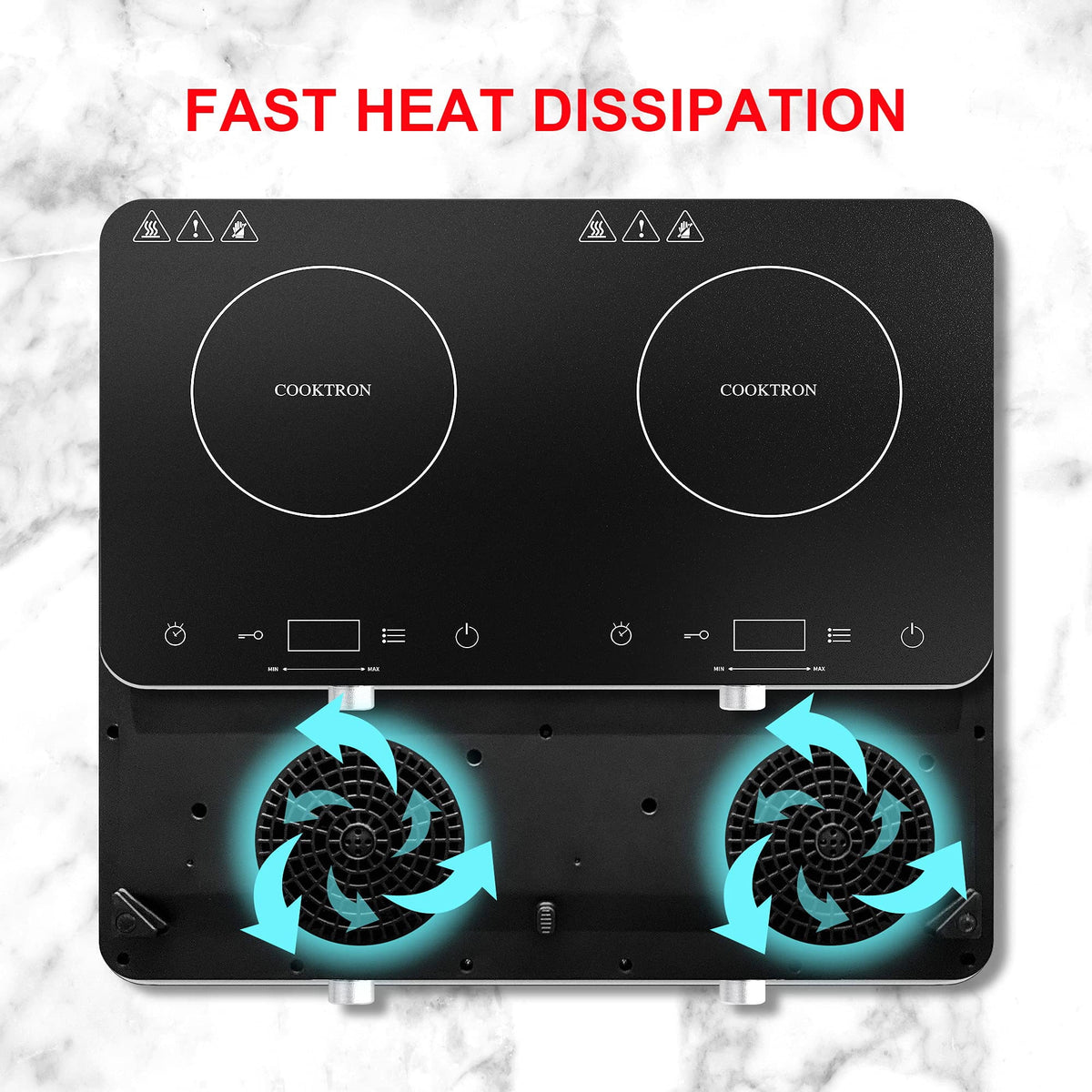 1800W Double Burner Electric Induction Cooktop S421