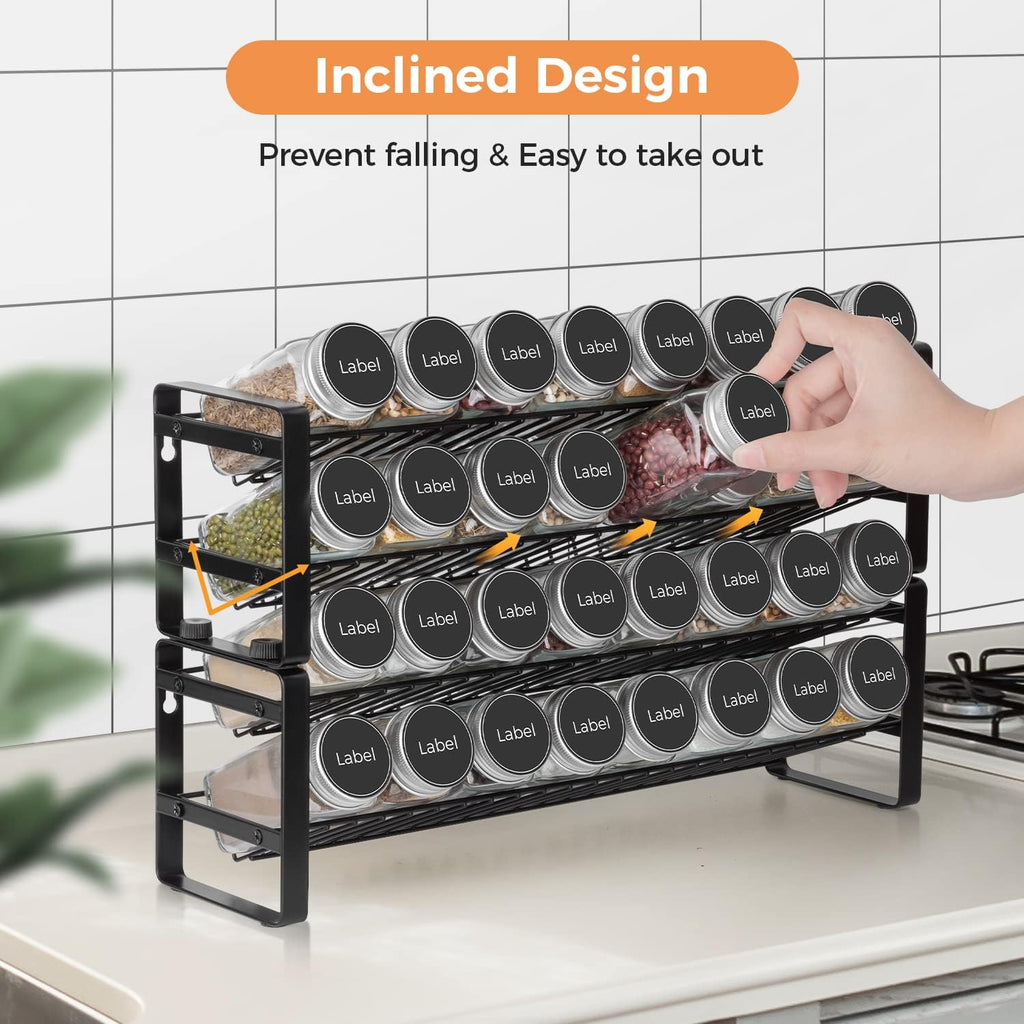 4-tier Stackable Spice Rack Organizer L364238