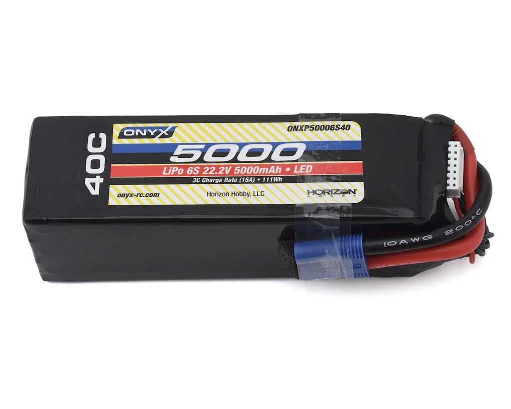 Onyx 5000mAh 6s 22.2V 40C LiPo Battery with EC5 N43850