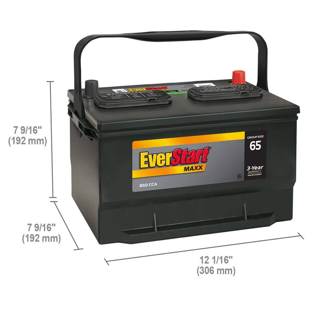 Group Size 65 12 Volt 850 CCA Lead Acid Automotive Battery C910