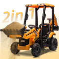 2 in 1 Kids Ride on Car Excavator & Bulldozer I734