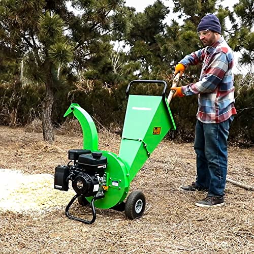 7HP 212cc Gas Powered Wood Chipper Shredder M945