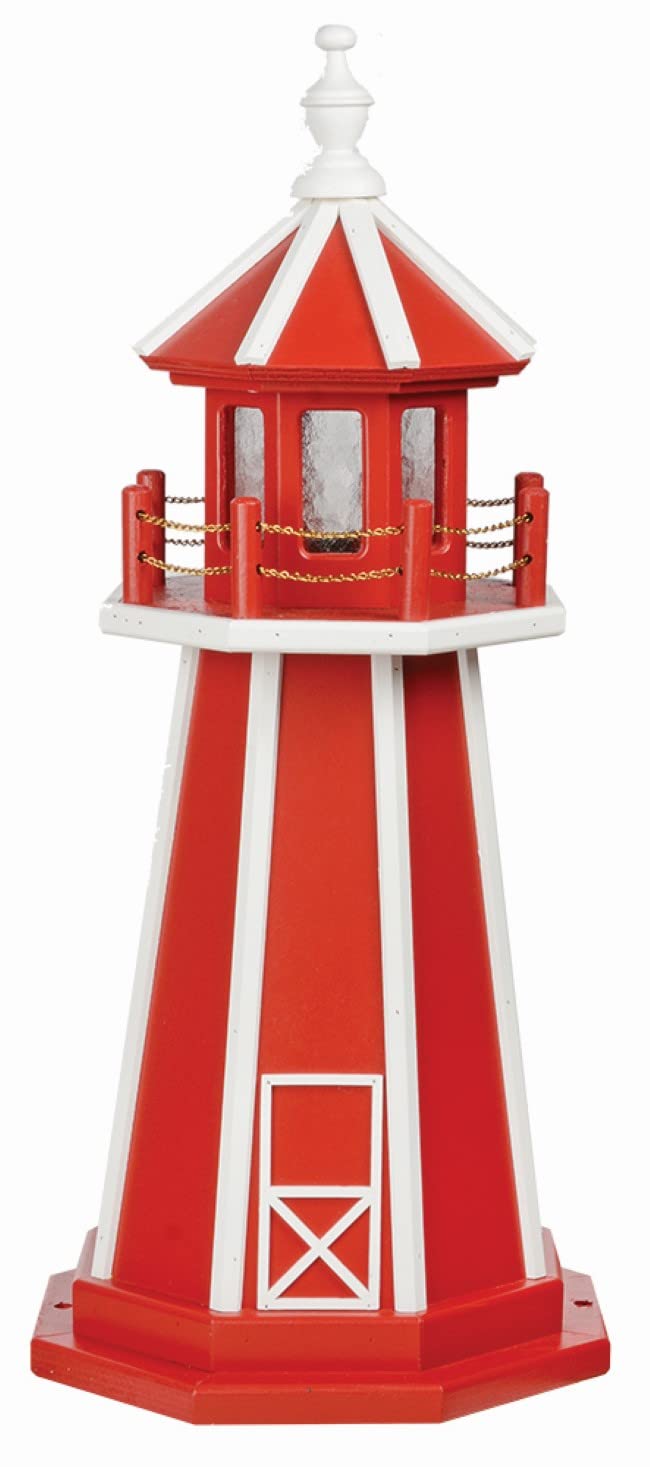 Cardinal Red and White Hybrid Lighthouse B580