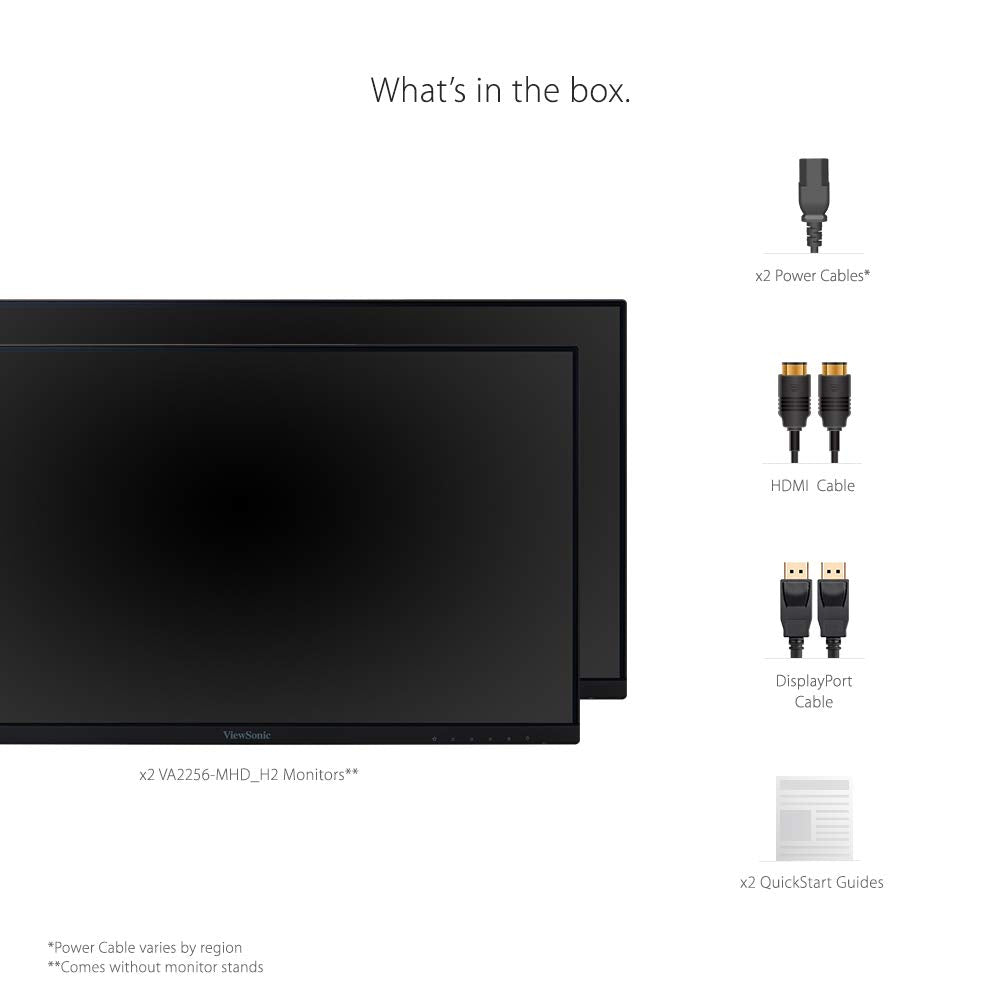 22 Inch 1080p IPS Monitor Dual Pack S429756